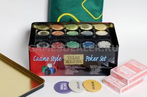 Набор Holdem Light на 200 фишек Набор Holdem Light на 200 фишек