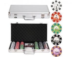 Royal Flush 300, фишки с наминалом 9,5 г, карты 100% пластик Royal Flush 300, фишки с наминалом 9,5 г, карты 100% пластик